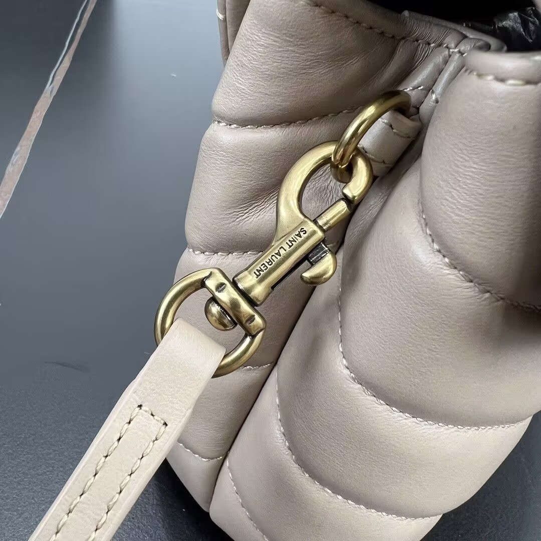 Y*L toy loulou in quilted leather 7.9 x 5.5 x 3 inches