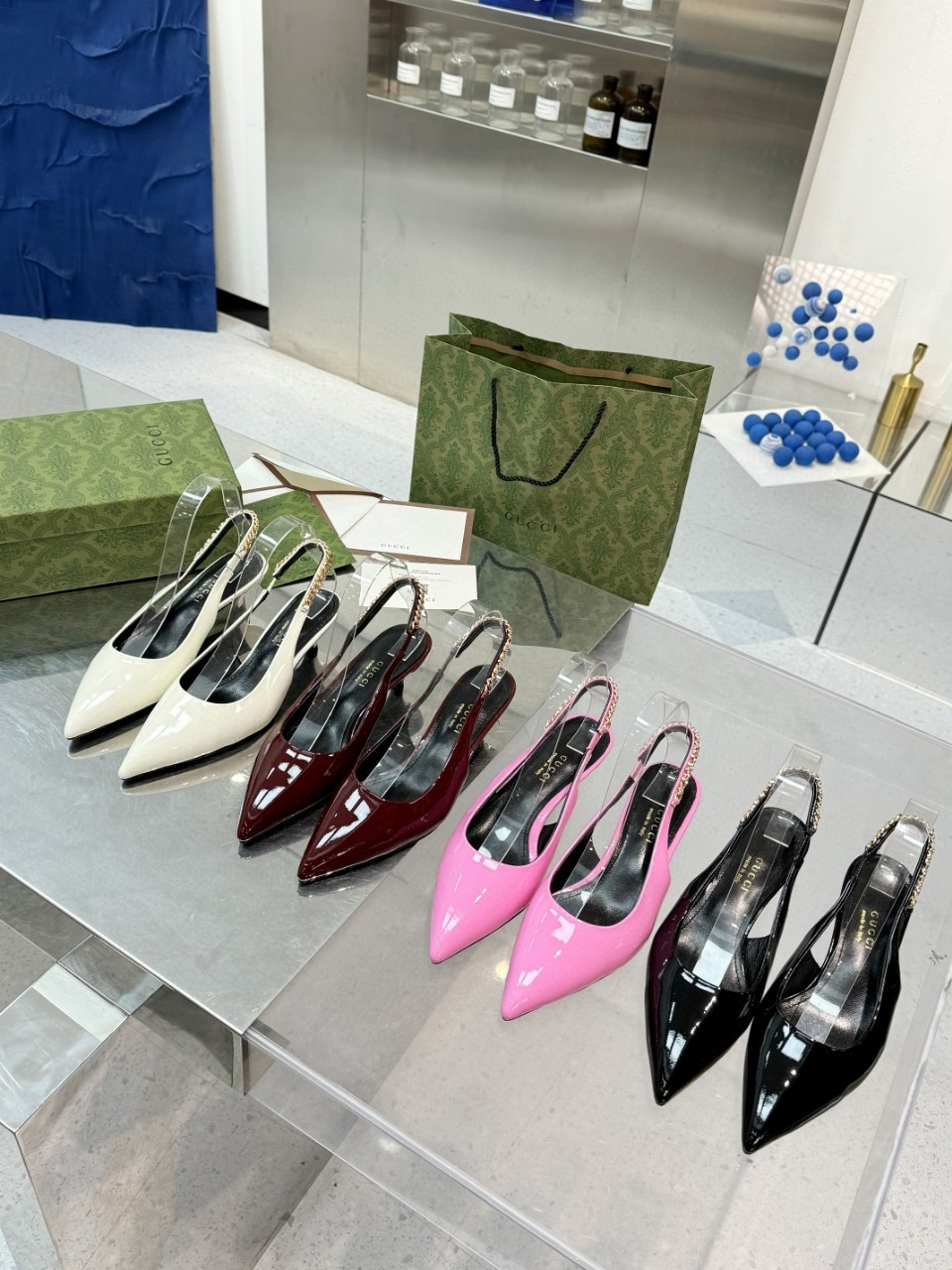 G*u*i signoria slingback pump mid-heel shoes