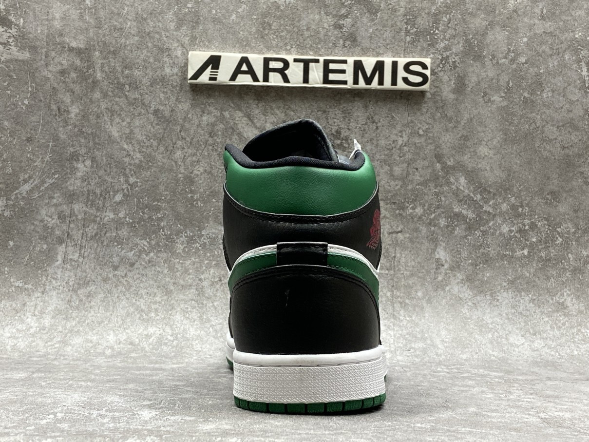 Air Jordan 1 Mid Green Toe