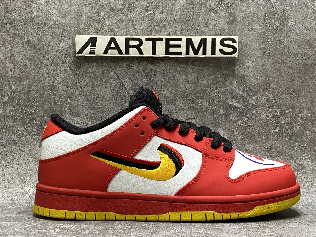 Nike SB Dunk Low Pro QS Red Yellow