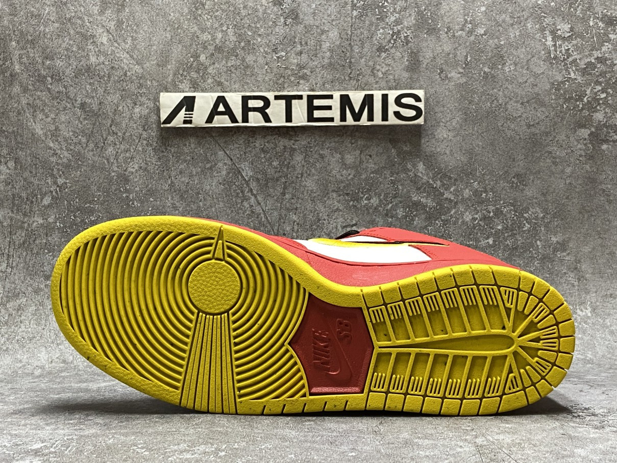 Nike SB Dunk Low Pro QS Red Yellow
