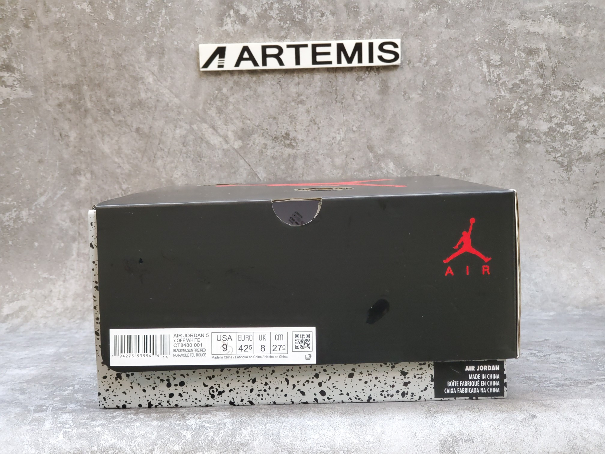 Air Jordan 5 Retro Off White Black