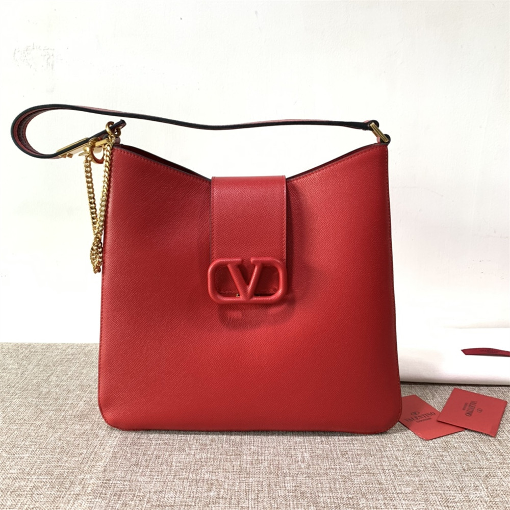 Va1e*ntin0 garavani vsling hobo bag red