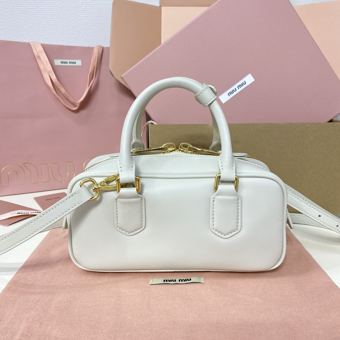 Miu Miu Arcadie leather bag 10.5x22x7.5cm