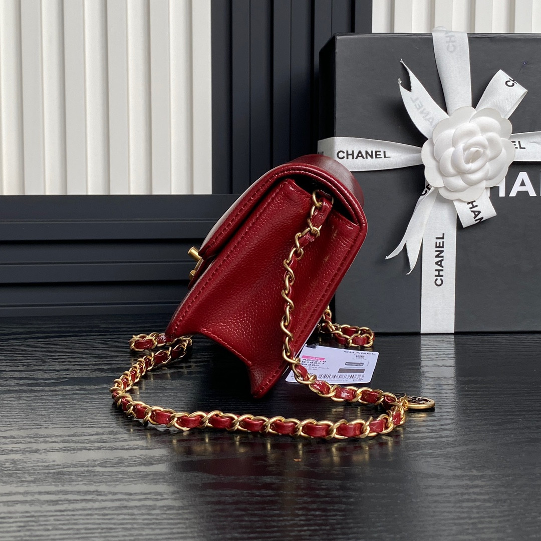 Ch*el mini flap bag 13×17.5×6cm