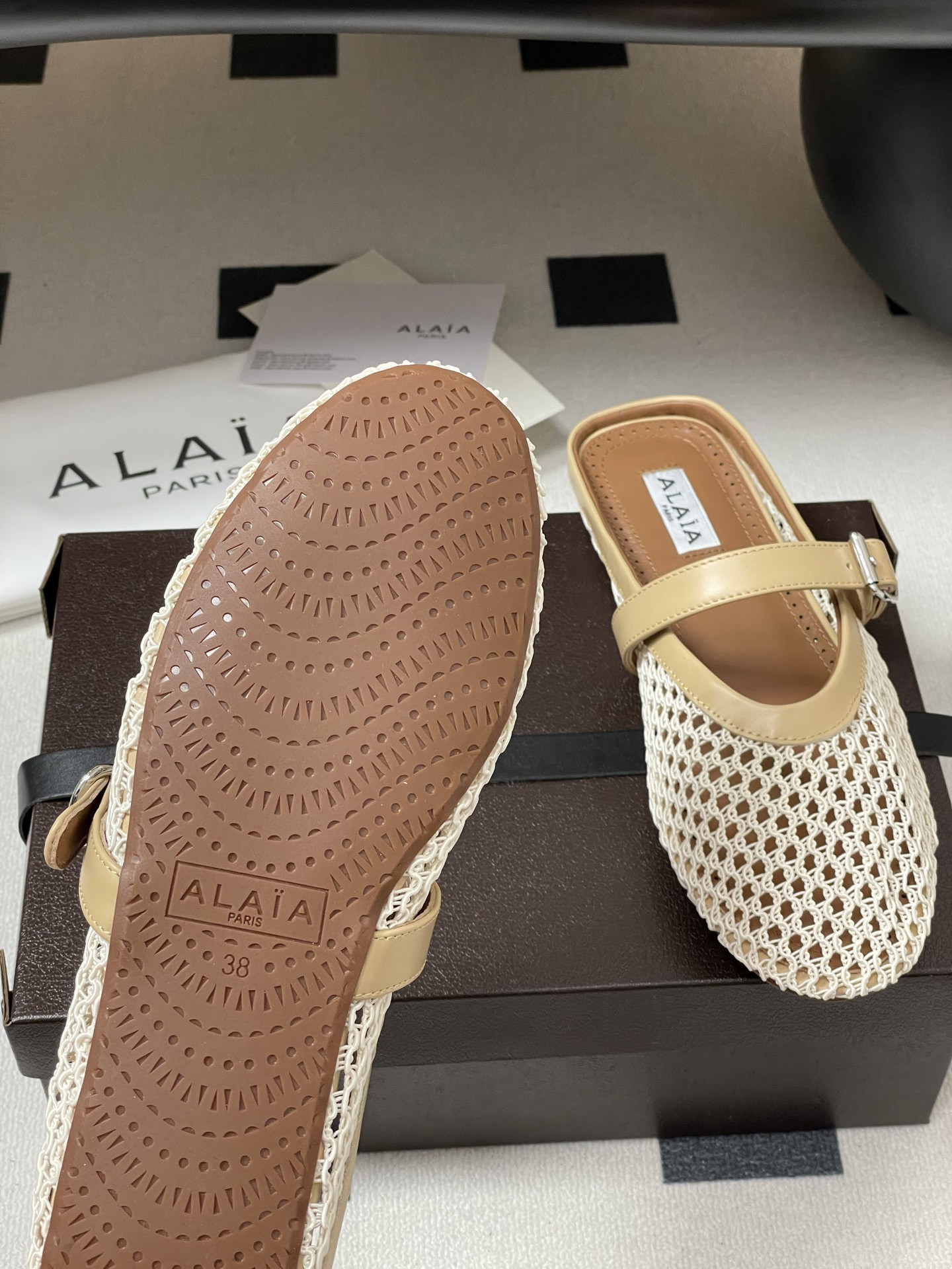 UA Alaia Flat Mules(Customized Size 7-10 days production time)