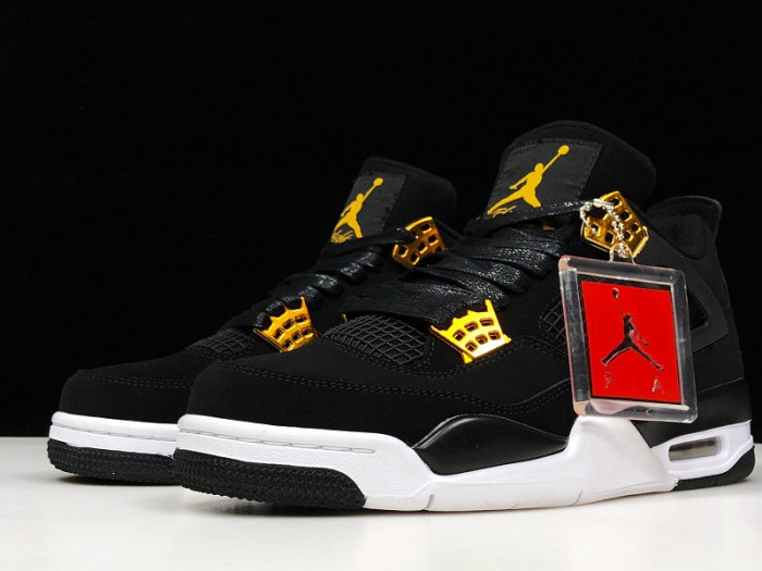 Air Jordan 4 “Royalty” Black/Metallic Gold-White 308497-032