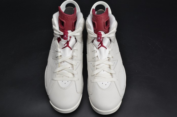 Air Jordan 6 Retro “Maroon” white 384664-116