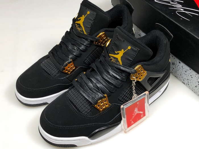 Air Jordan 4 “Royalty” Black/Metallic Gold-White 308497-032