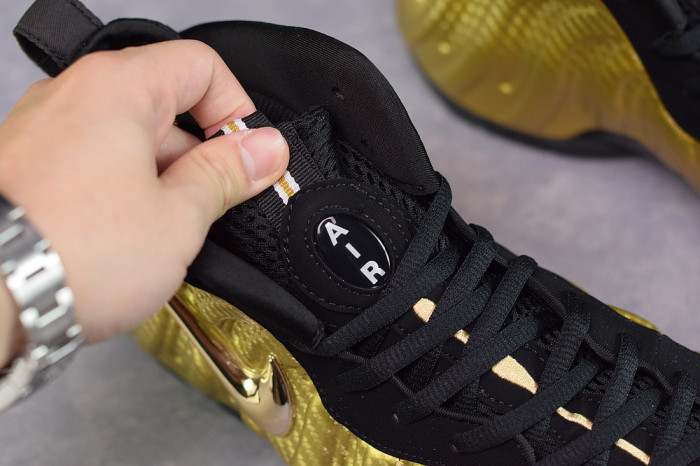 Nike Air Foamposite Pro “Metallic Gold” Black mens 624041-701
