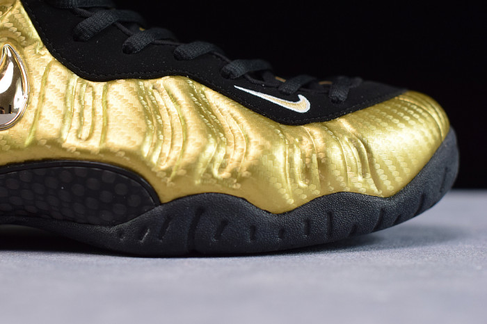 Nike Air Foamposite Pro “Metallic Gold” Black mens 624041-701