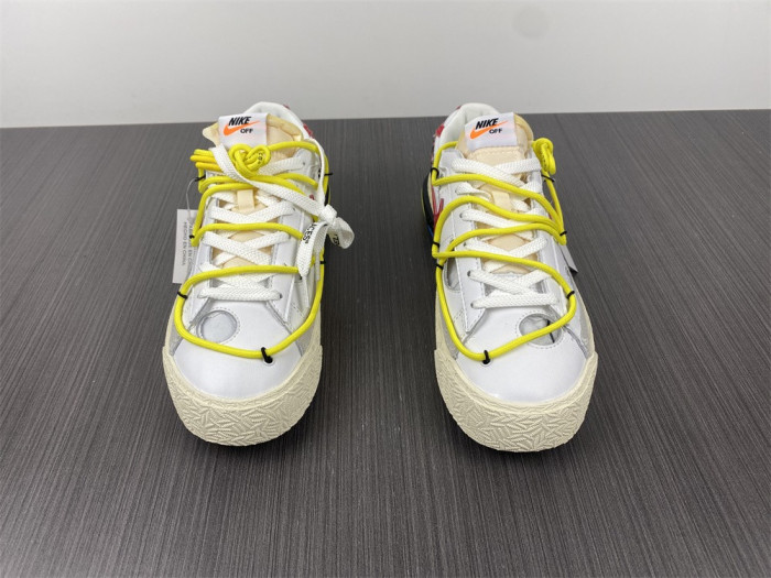 Off-White x Nike Blazer Low "White/University Red" DH7863-100