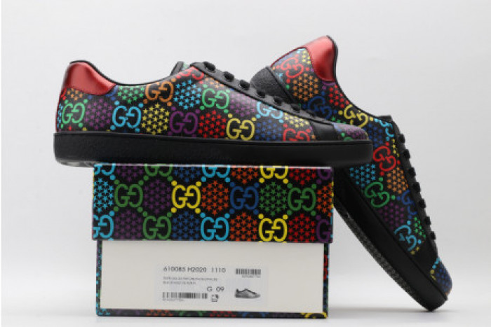 G*u*i ace embroidered low-top sneaker 610085 h2020 1110