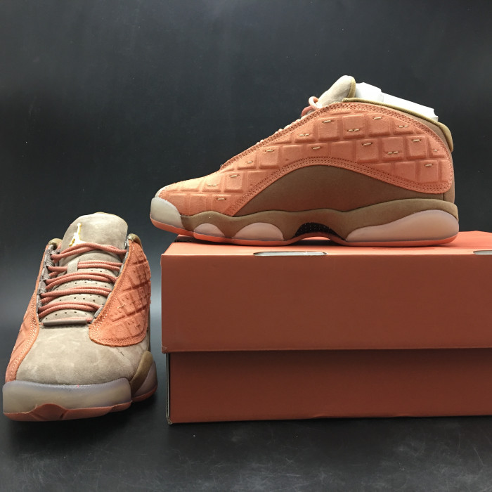 CLOT x Air Jordan 13 Low Sepia Stone/Canteen-Terra Blush AT3102-200