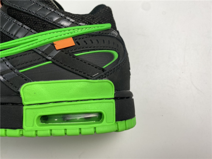 OFF WHITE NIKE AIR RUBBER DUNK “GREEN STRIKE" CU6015-001