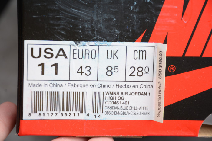 Air Jordan 1 Retro High OG “UNC Patent” CD0461-401