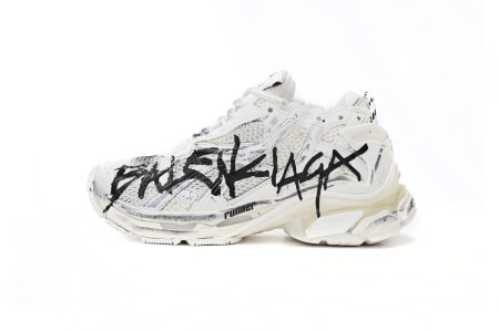 BALCIA Runner Graffiti White