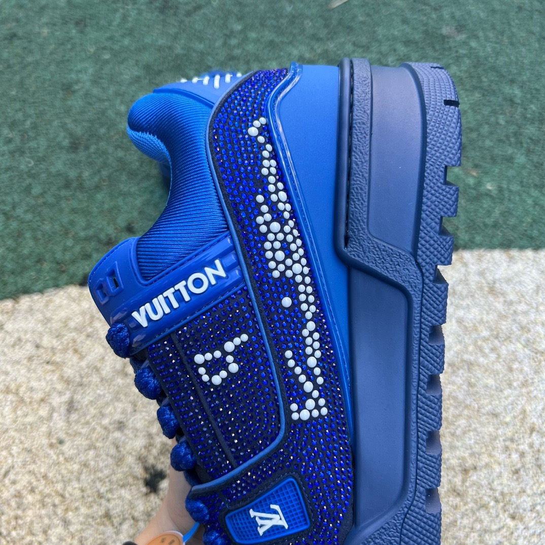 lv trainer maxi full of Di*m*nds blue