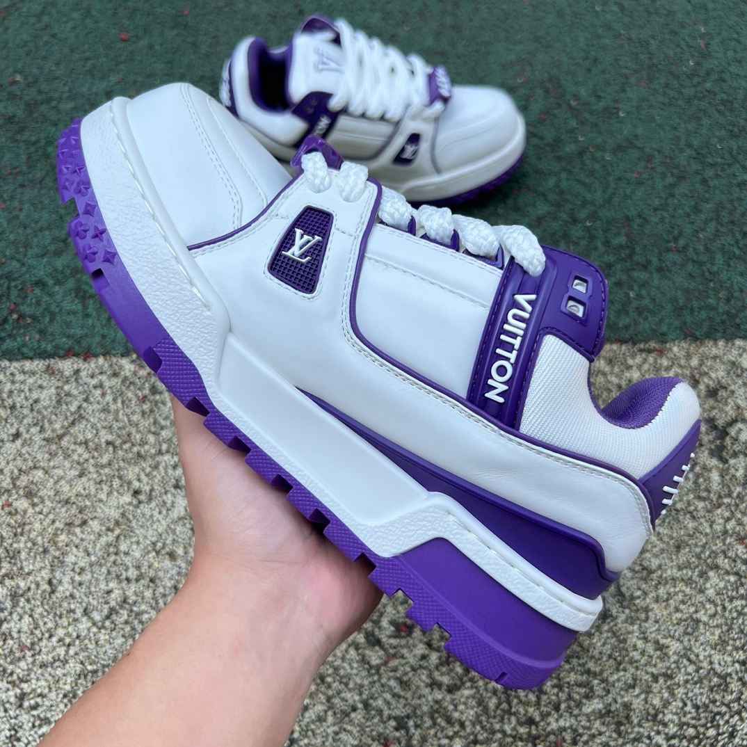LV TRAINER MAXI White-purple