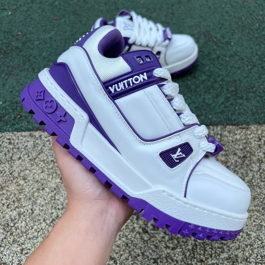 LV TRAINER MAXI White-purple