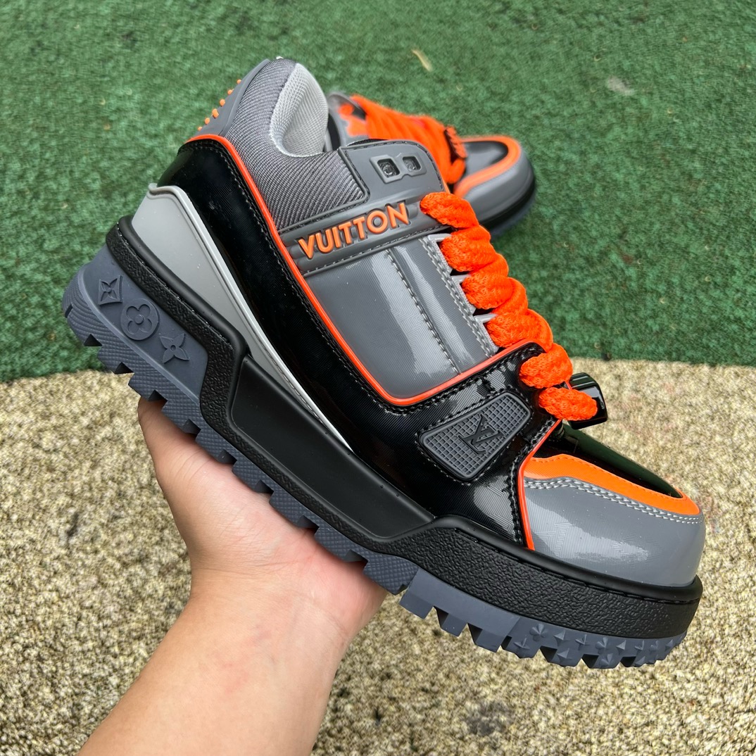 LV TRAINER MAXI Gray orange