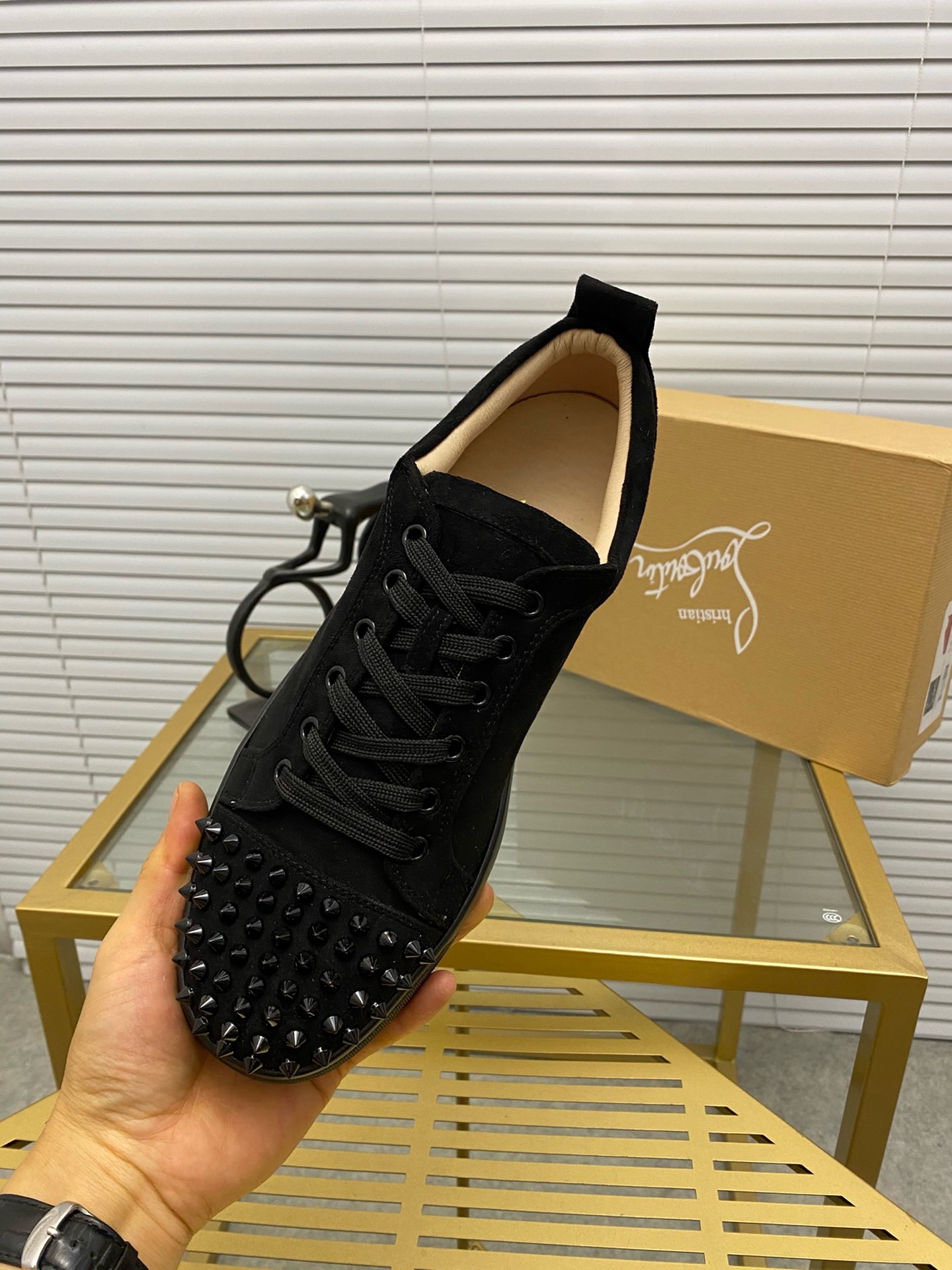 Ch**an louboutin l0*is junior spikes