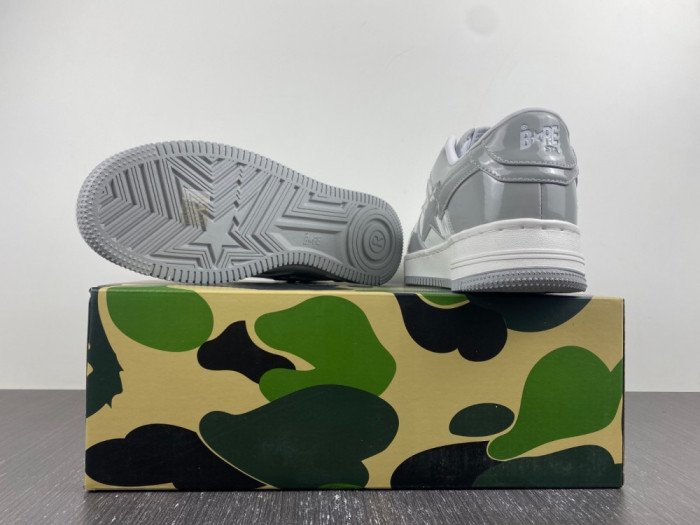 A Bathing Ape Bape Sta white and grey