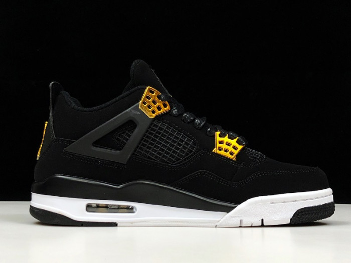 Air Jordan 4 “Royalty” Black/Metallic Gold-White 308497-032
