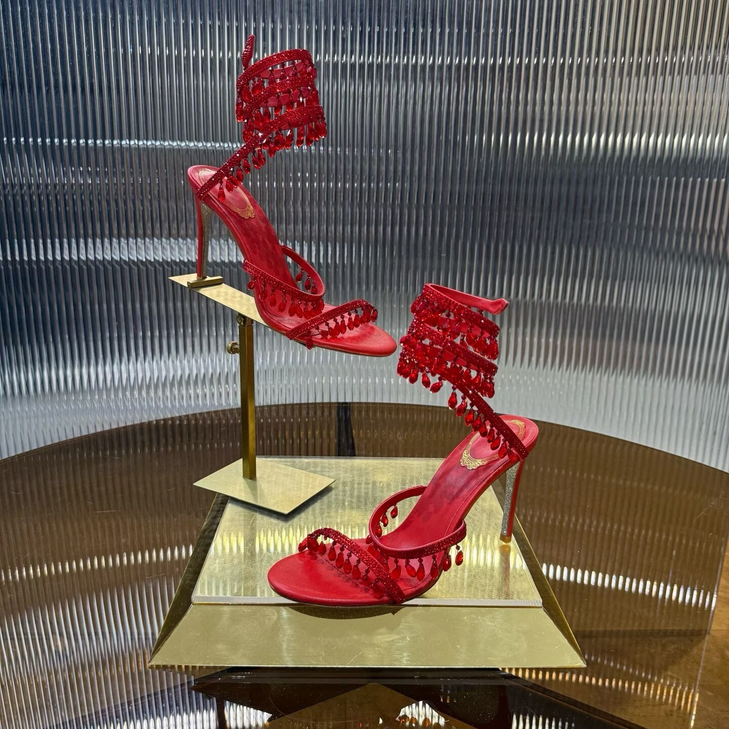 UA RENÉ CAOVILLA CHANDELIER SANDAL 95mm