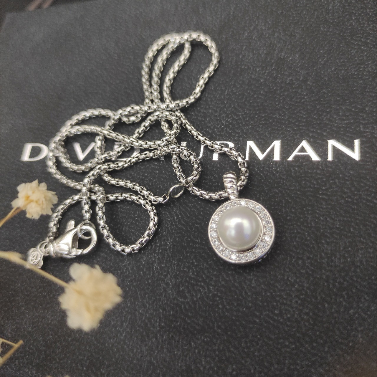 David Yurman PEAL Necklace(chain thickness 2mm, length 45+5cm delay chain)