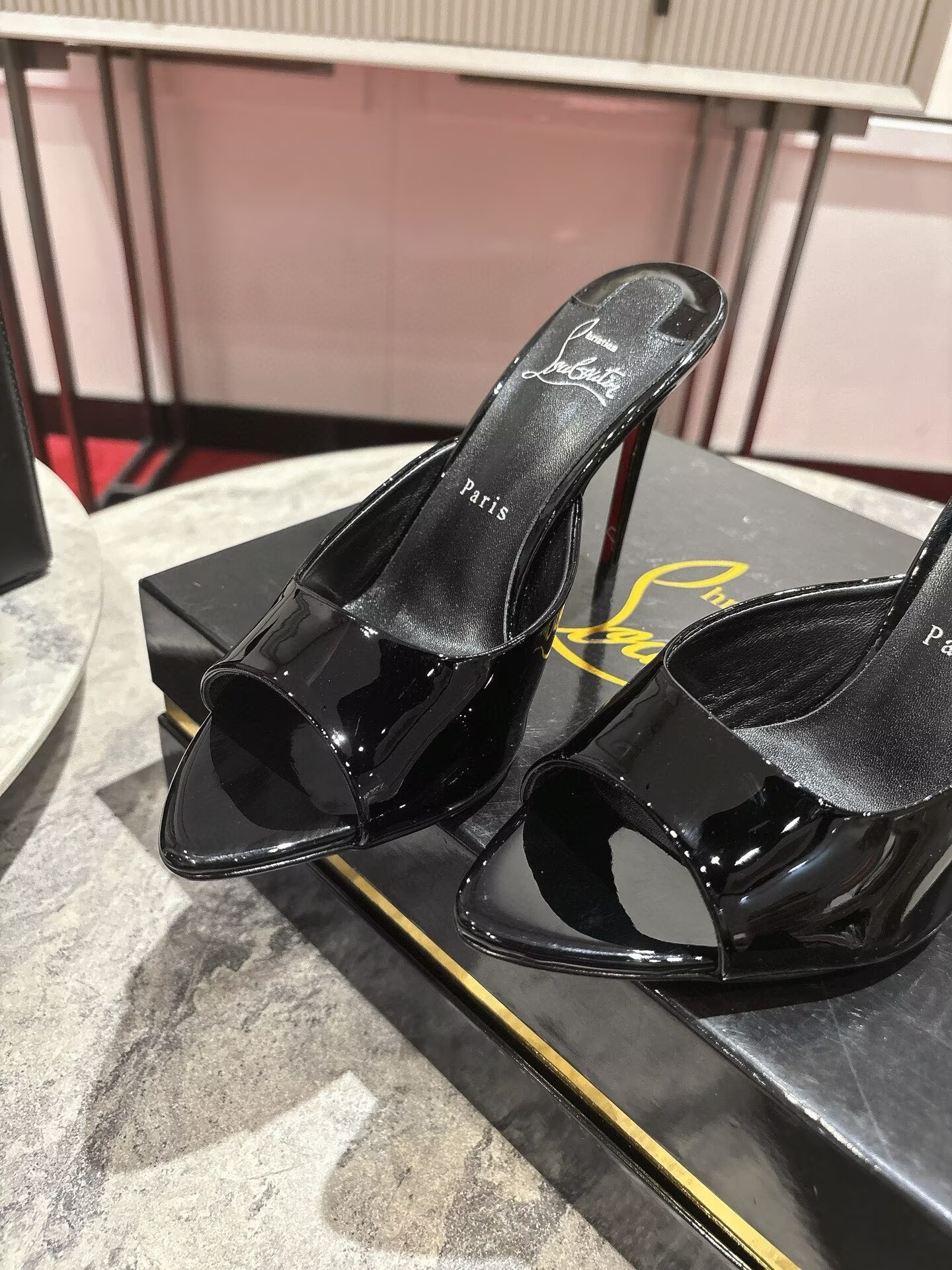 UA Christian Louboutin Miss Z Mule 10cm Heel