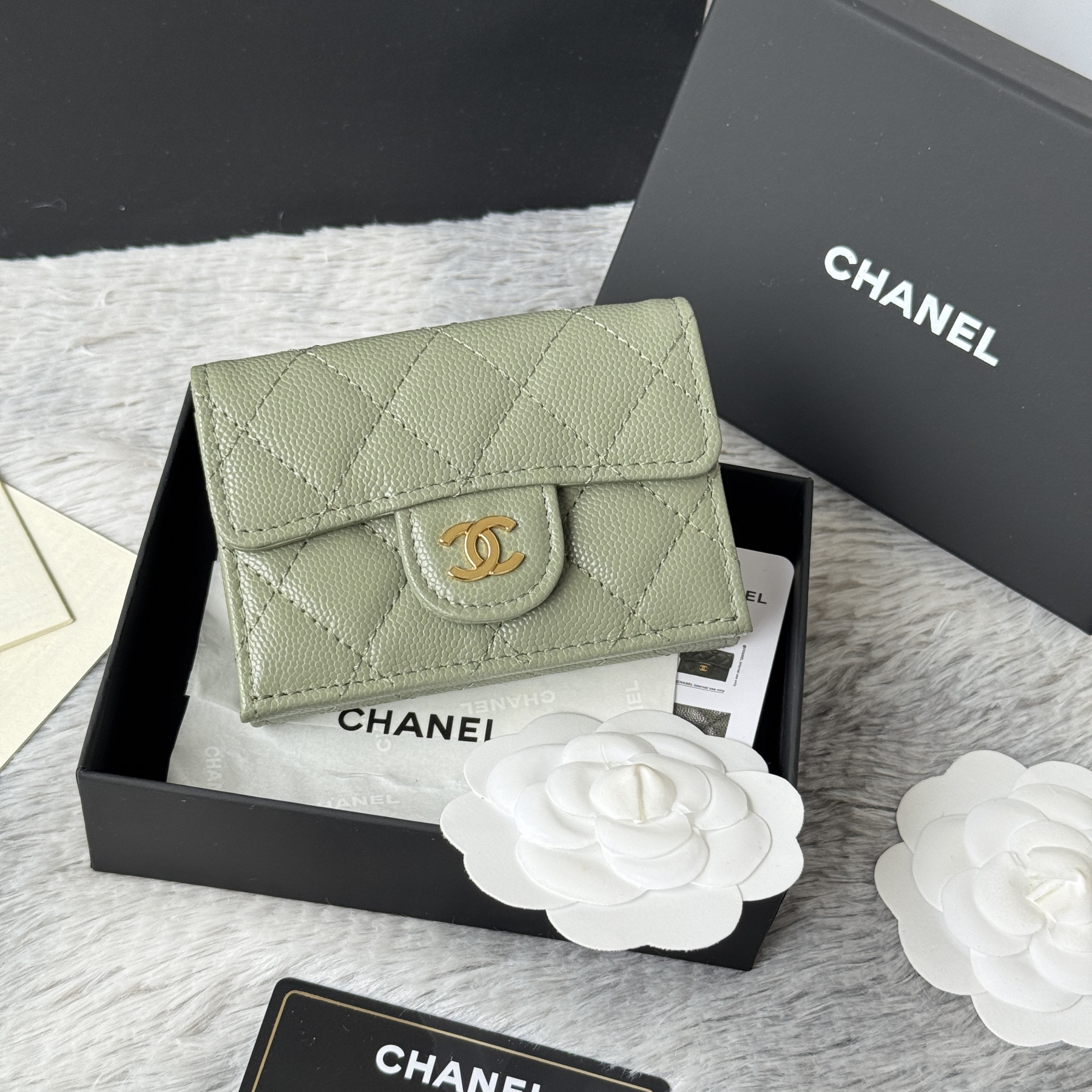 Ch**el card holder 10.5x7.5x3cm