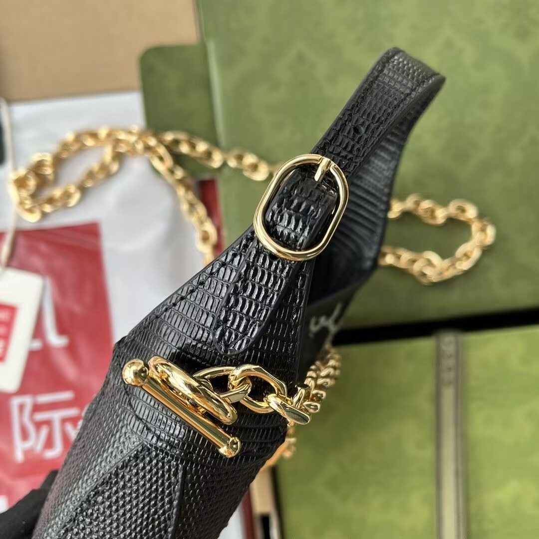 Gvc*1 Jackie 1961 mini lizard shoulder bag 19x13x3cm