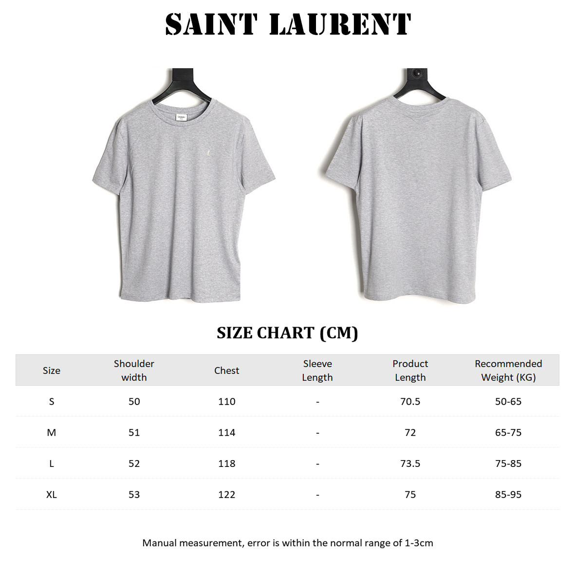 SAINT LAURENT YSL Short-sleeved T-shirt