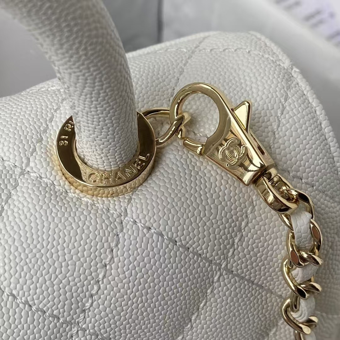 Ch**el Coco Handle Bag A92990 24x10x14CM