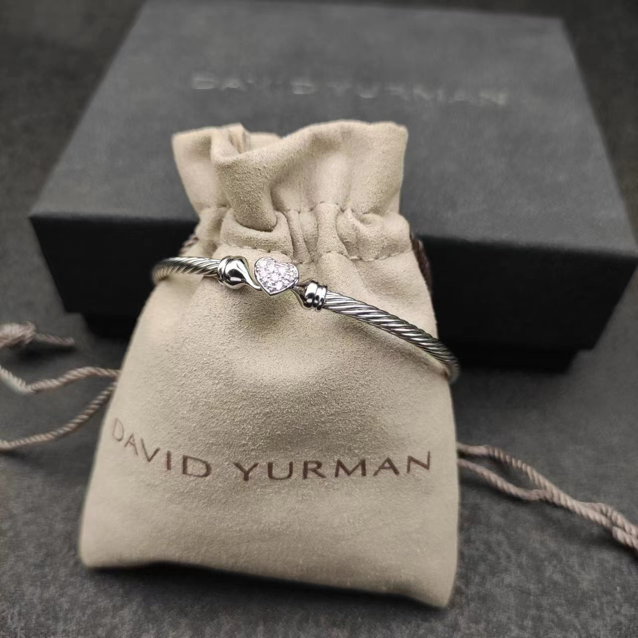 David Yurman 3mm Hook Bracelet(wrist circumference 15-18cm)