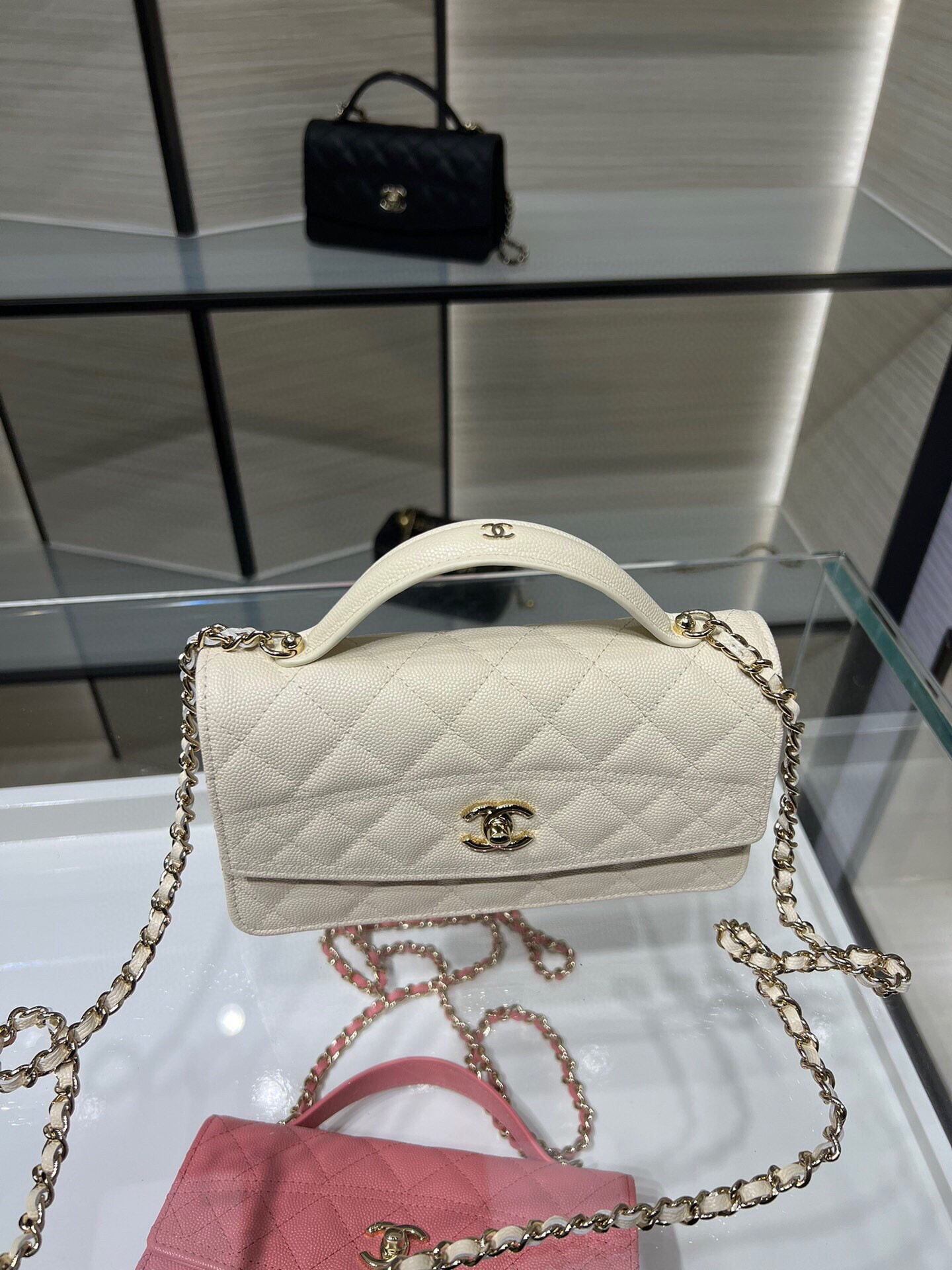 Ch**el mini coco handle bag ap4402 19x11x6cm