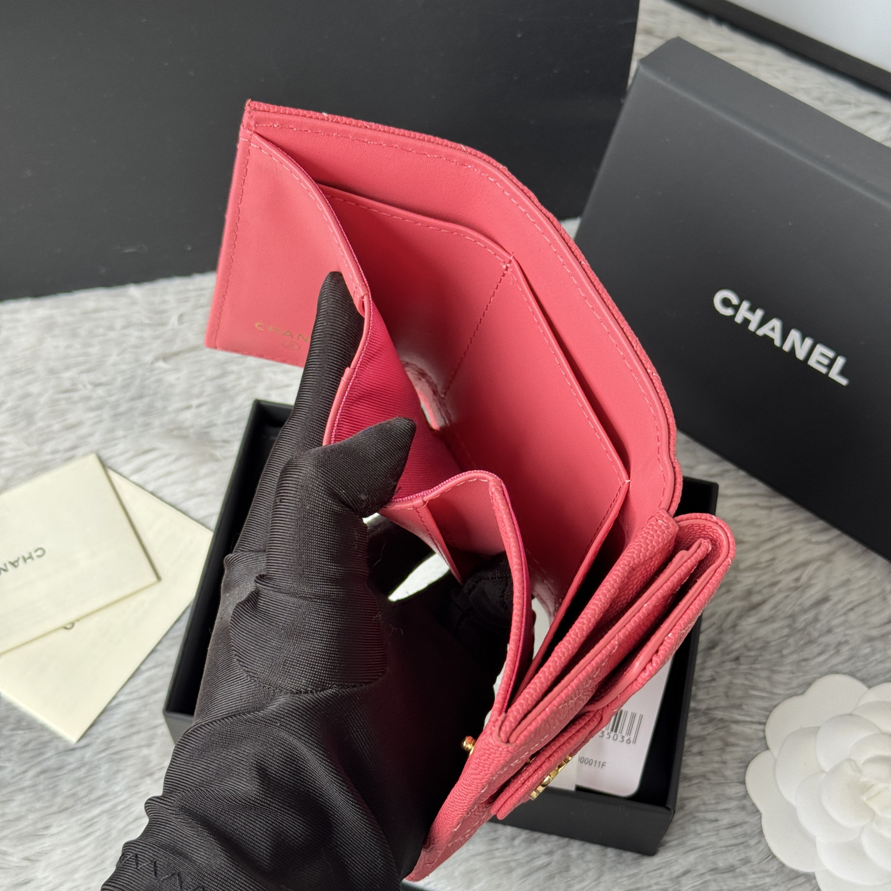 Ch**el card holder 10.5x7.5x3cm