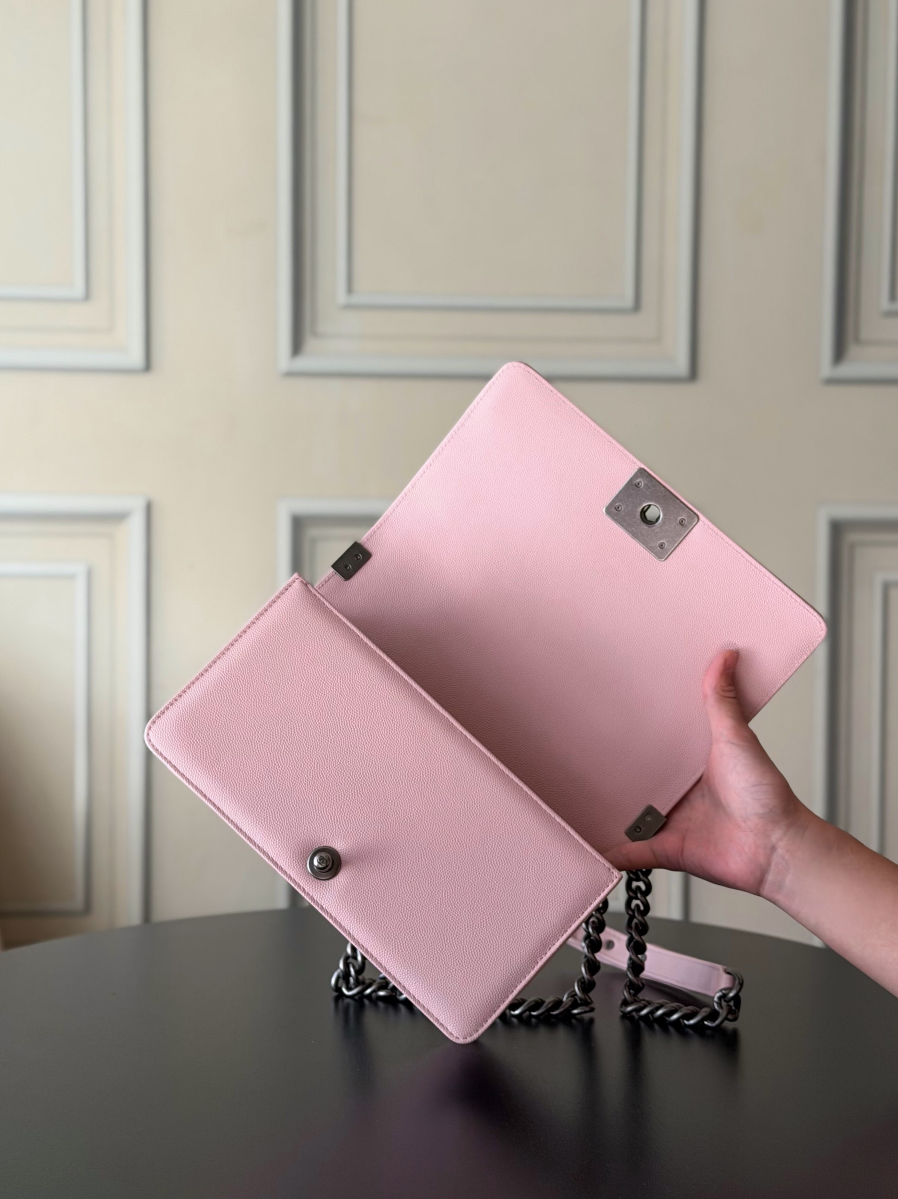 Ch**el Boy Handbag 15x25x9cm