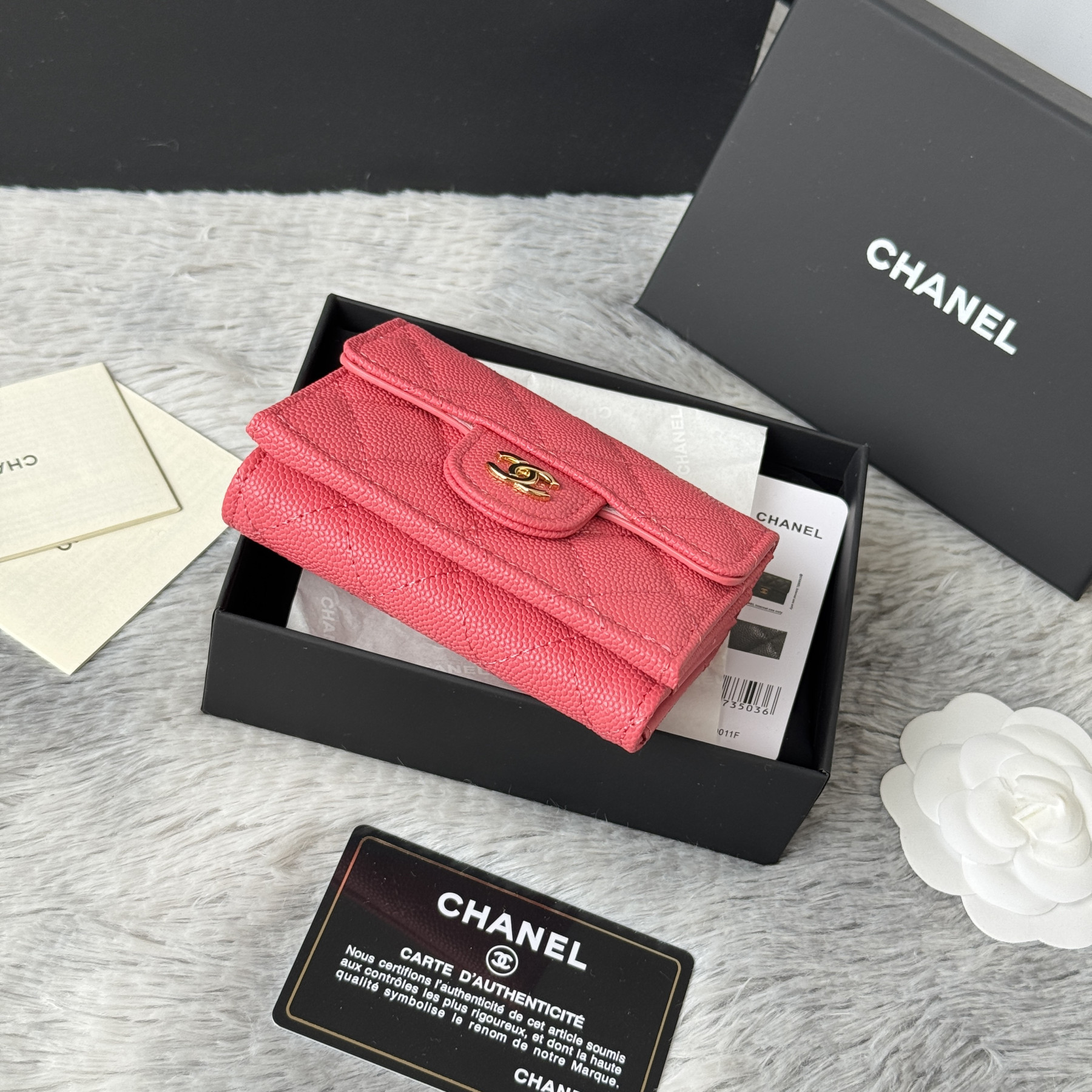 Ch**el card holder 10.5x7.5x3cm