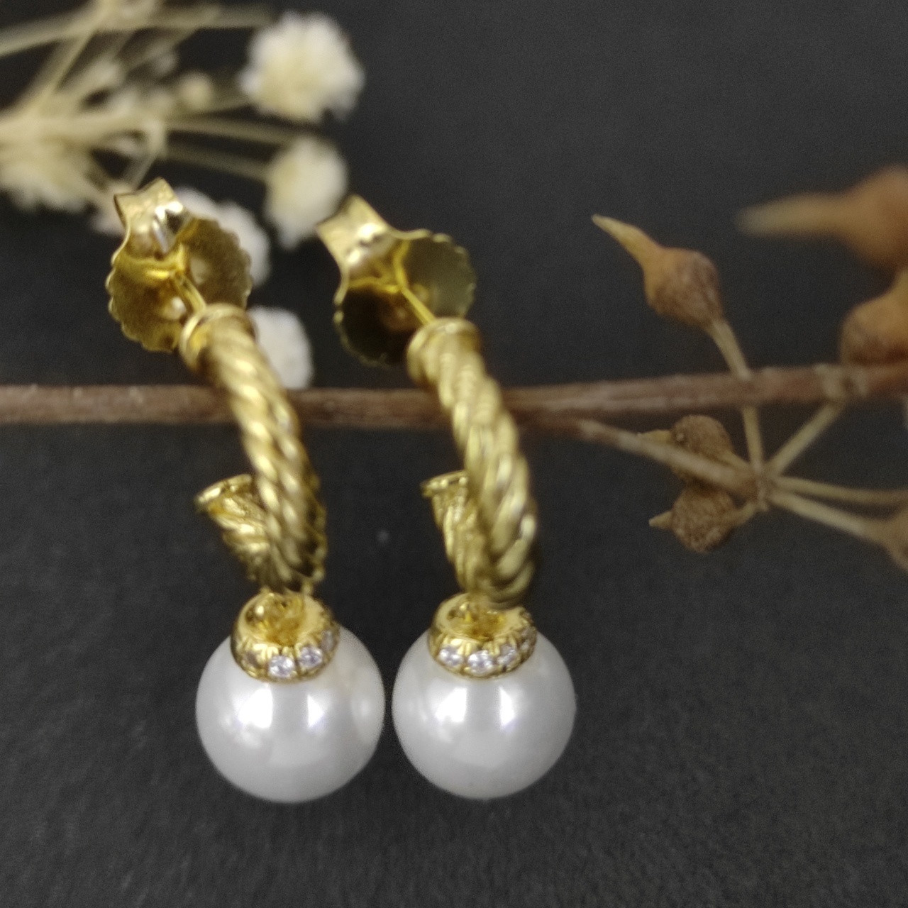 David Yurman pearl Earrings