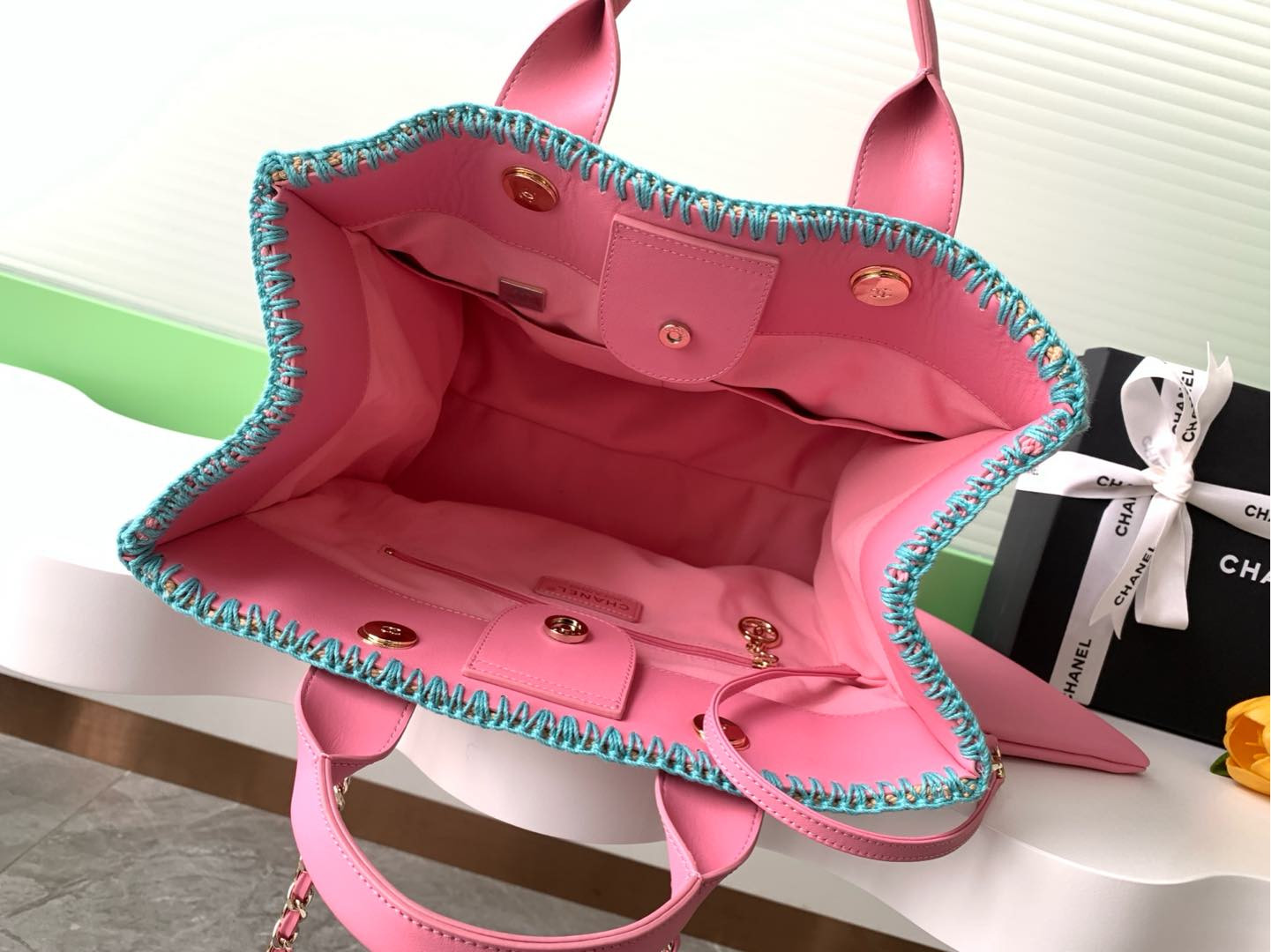 Ch**el shopping bag 33x34x17cm