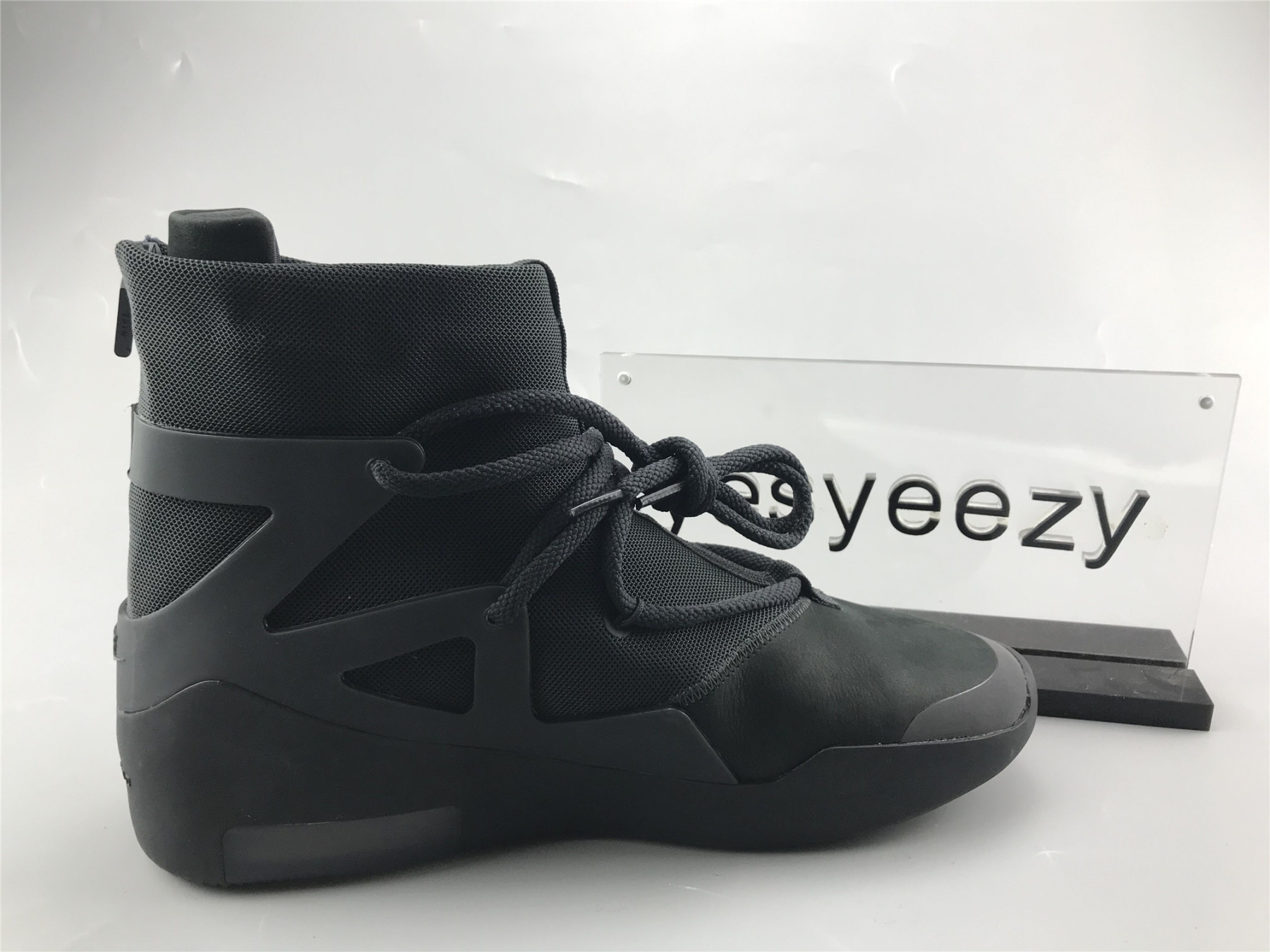 UA NIKE AIR FEAR OF GOD 1 TRIPLE BLACK