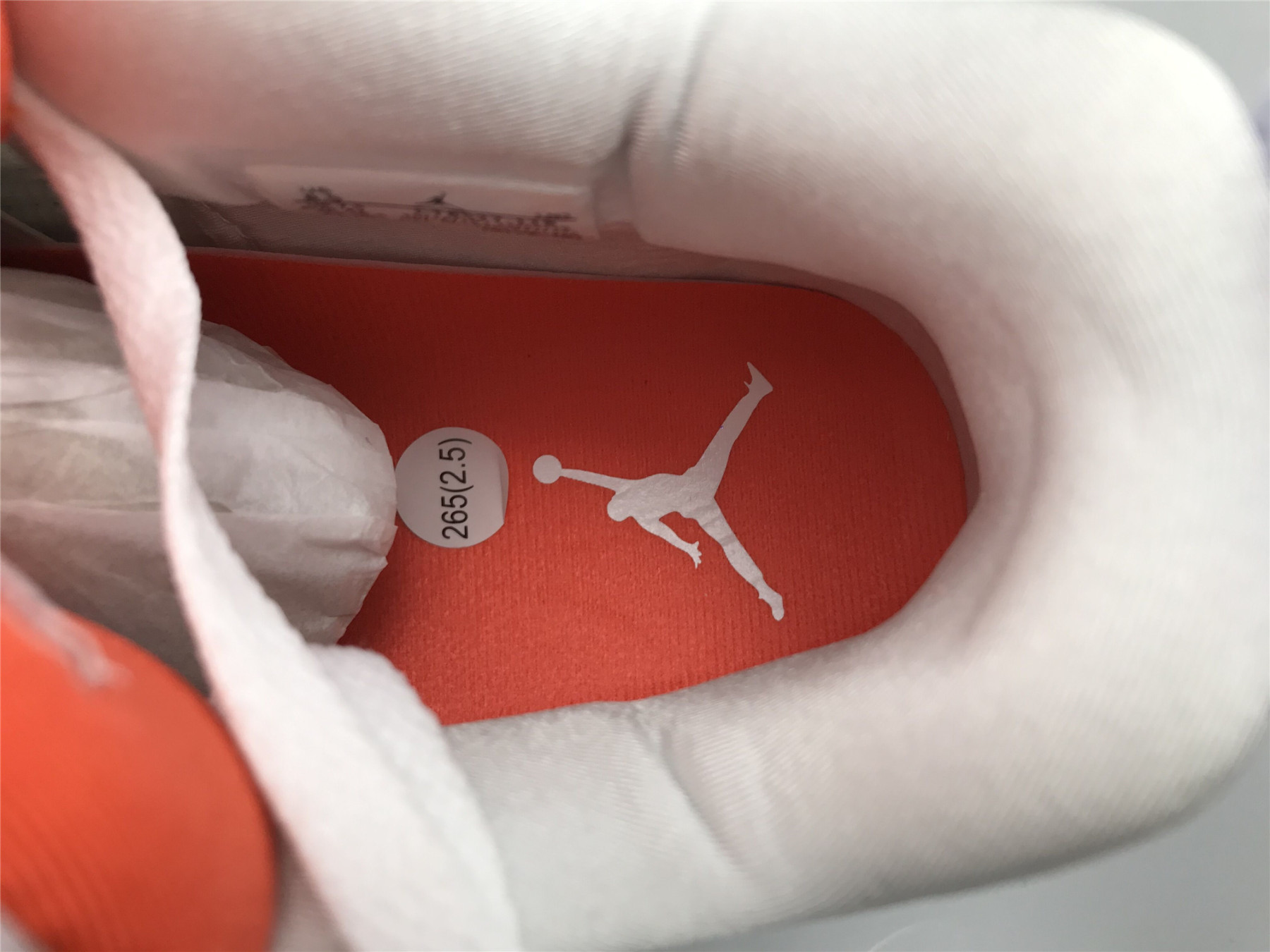 UA AIR JORDAN 4 RETRO METALLIC ORANGE