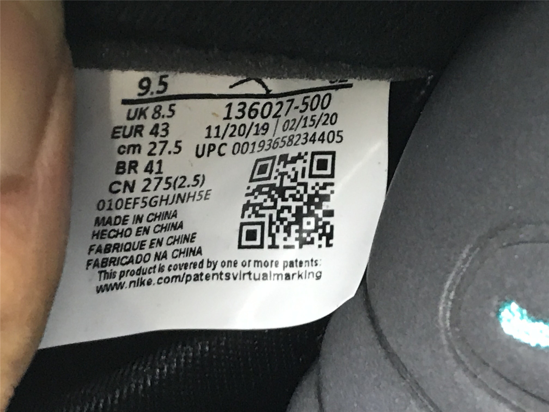 UA AIR JORDAN 5 RETRO "ALTERNATE GRAPE"