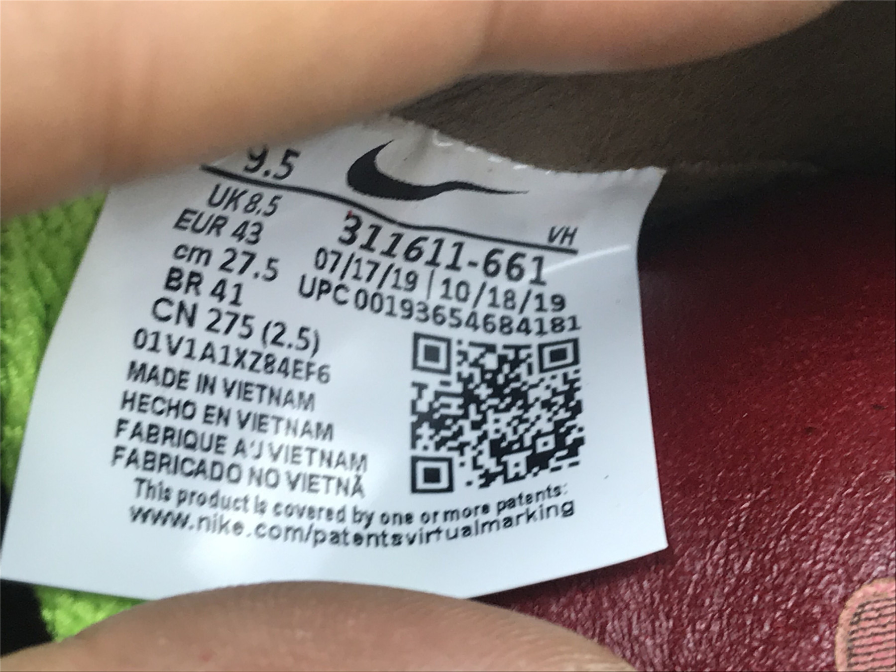 UA NIKE DUNK LOW 1 PIECE