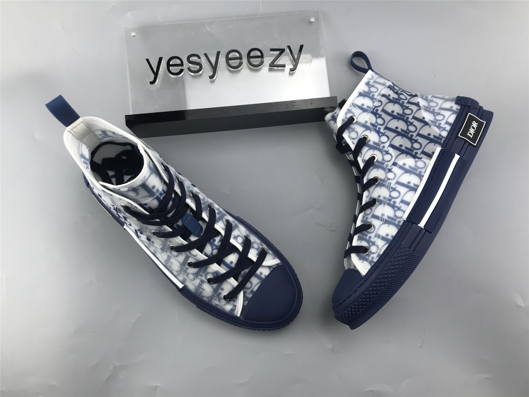 UA Dior B23 HIGH TOP BLUE OBLIQUE