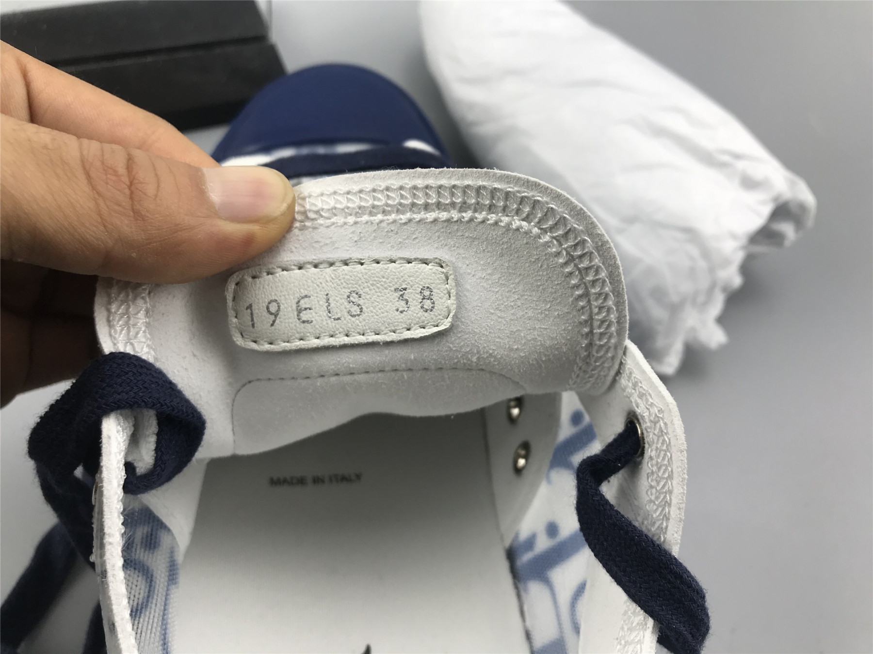 UA Dior B23 LOW TOP BLUE OBLIQUE