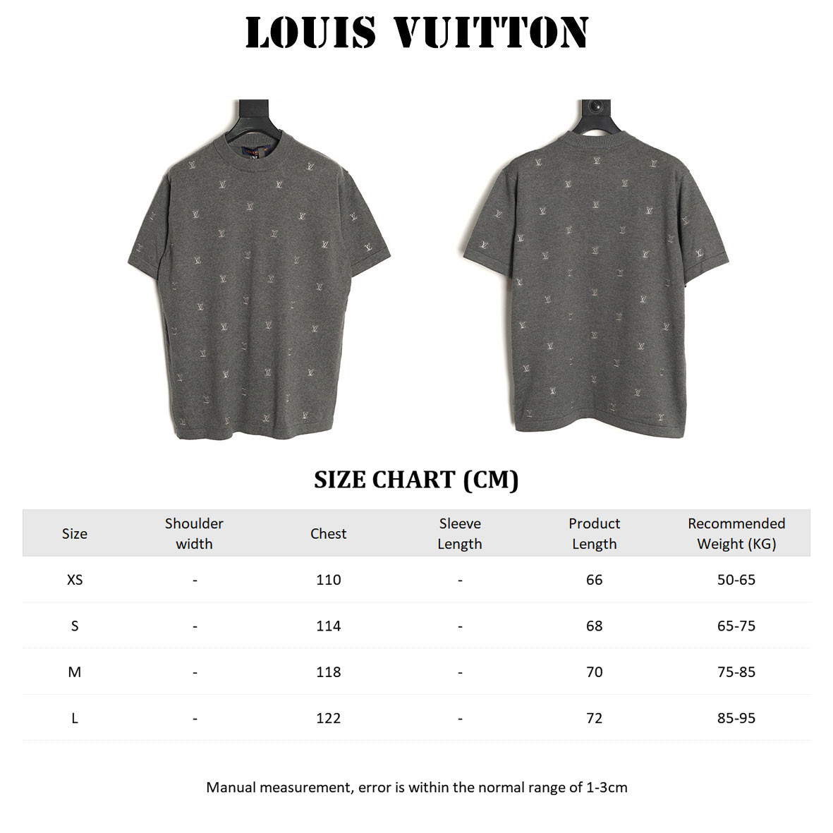 Louis Vuitton Knitting Short-sleeved T-shirt