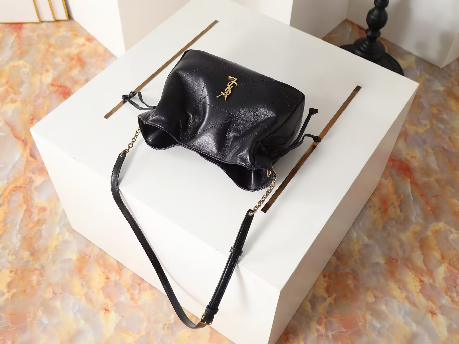 YSL Jamie 4.3 Pochon Quilted Leather Shoulder Bag 26x18x11cm